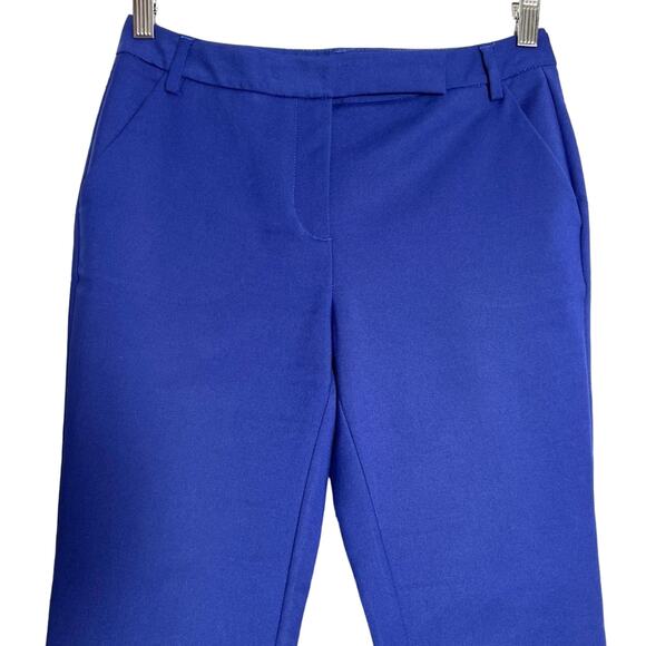 REISS Joanna Straight Tailored Trousers SIZE 4 Royal Blue Stretch Dress Pants - Picture 6 of 10